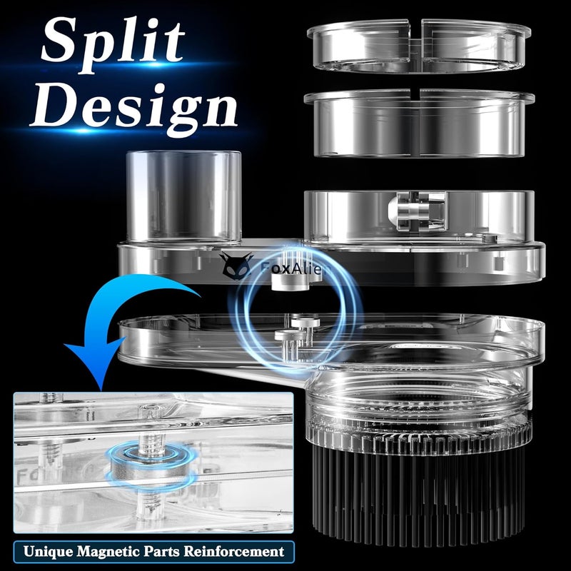 FoxAlien 69mm Diameter Dust Shoe for CNC Router Machine, Compatible with 52mm Spindle Motor and 65mm Router, Hose Diameter 38mm - Image 3